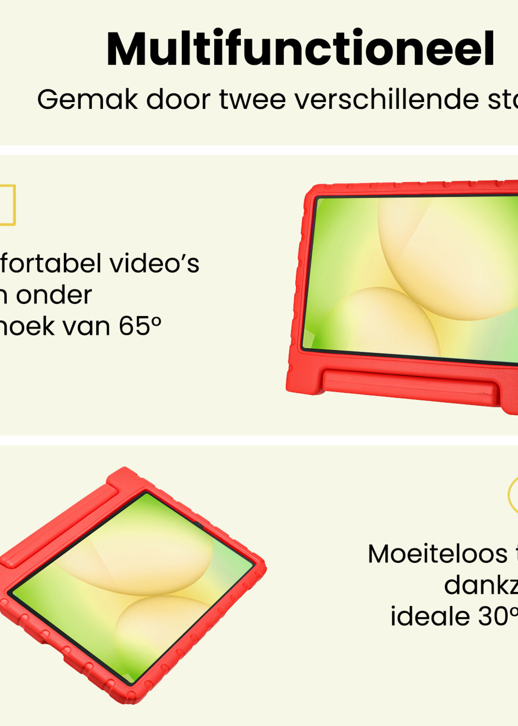 LUQ LUQ Samsung Galaxy Tab A11 Kinderhoes - Rood