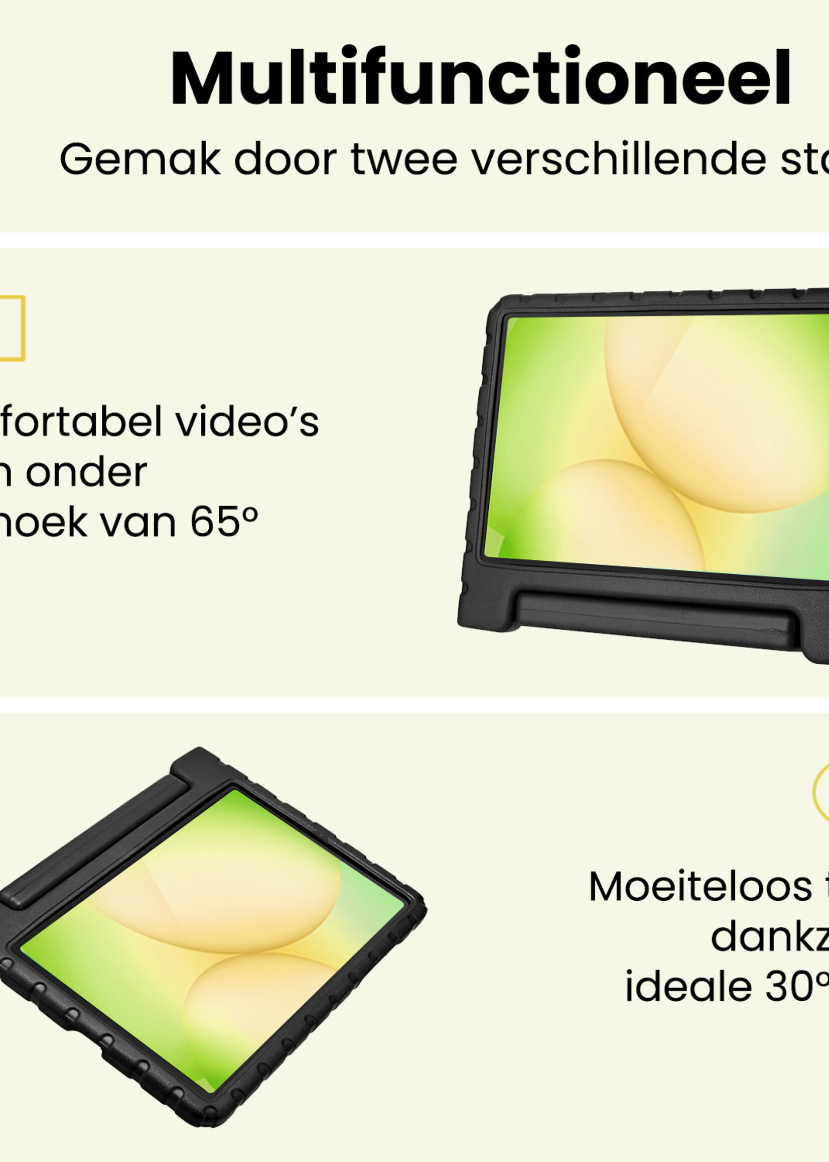 LUQ LUQ Samsung Galaxy Tab A11 Kinderhoes - Zwart