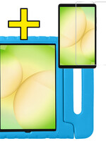 LUQ LUQ Samsung Galaxy Tab A11 Kinderhoes Met Screenprotector - Blauw