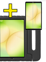 LUQ LUQ Samsung Galaxy Tab A11 Kinderhoes Met Screenprotector - Zwart