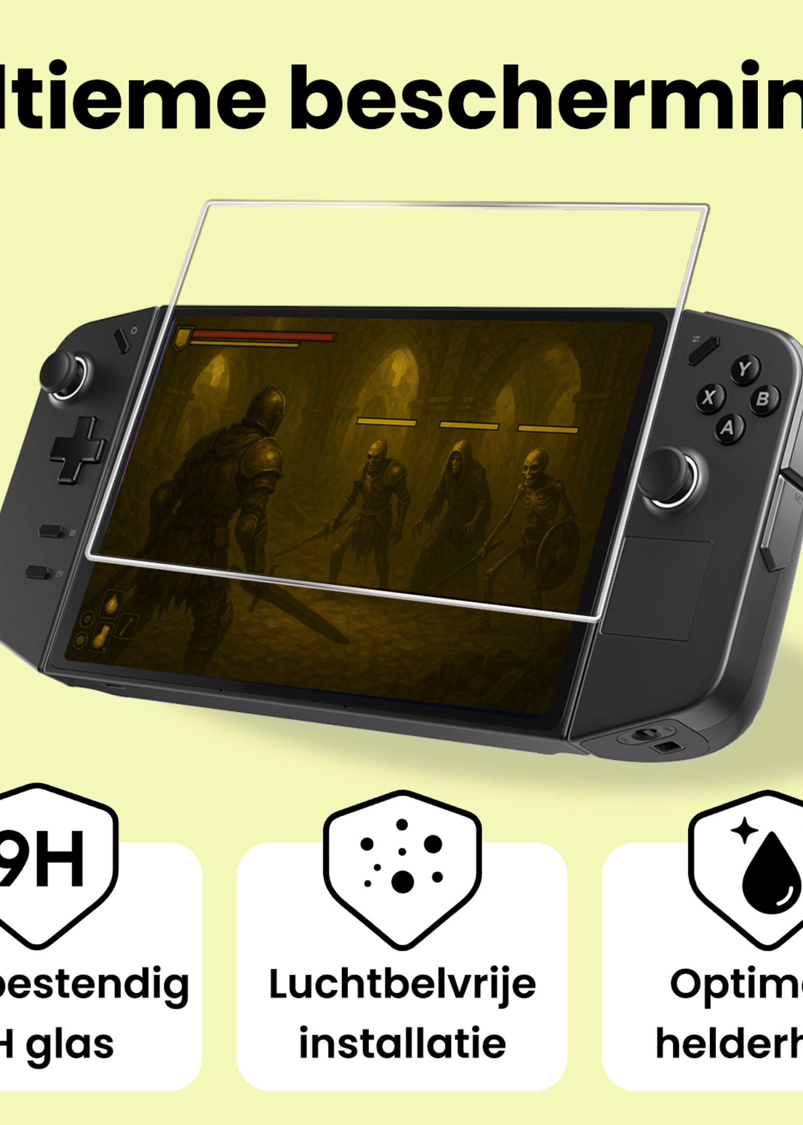 LUQ LUQ Lenovo Legion Go Screenprotector - 3 PACK