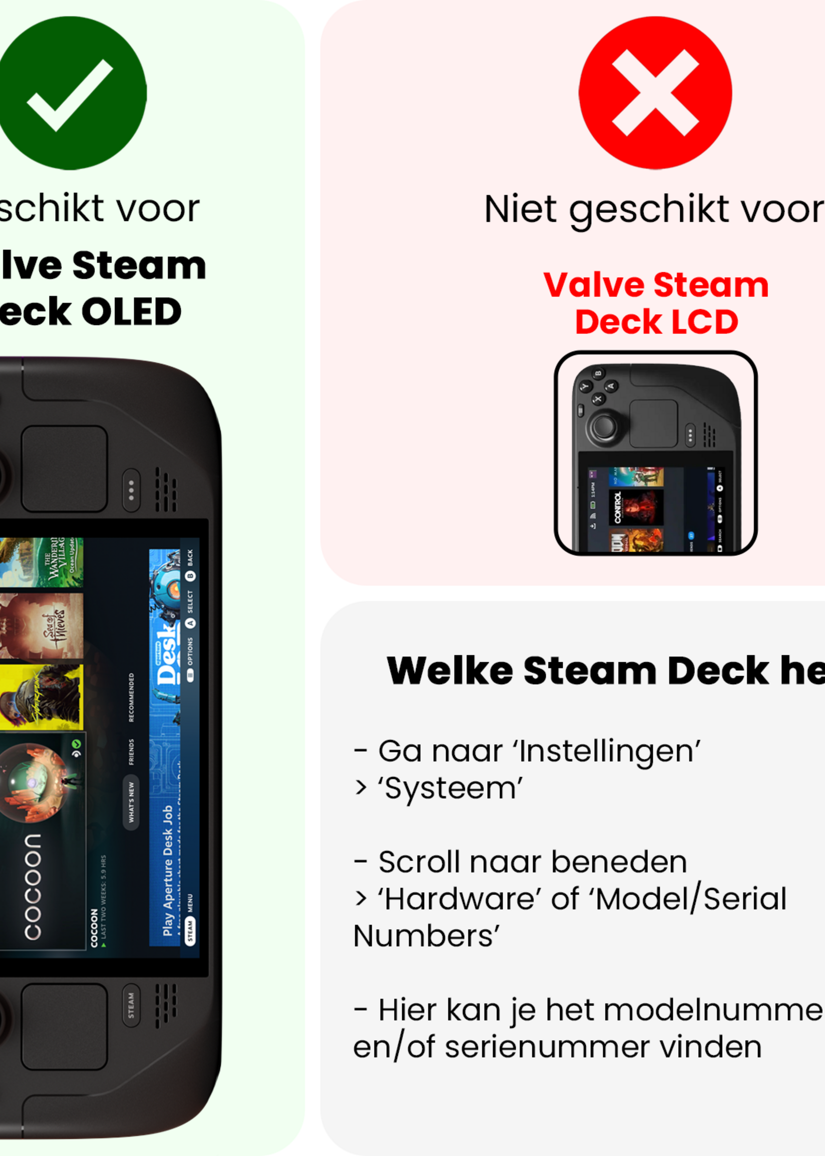 LUQ LUQ Steam Deck OLED Screenprotector