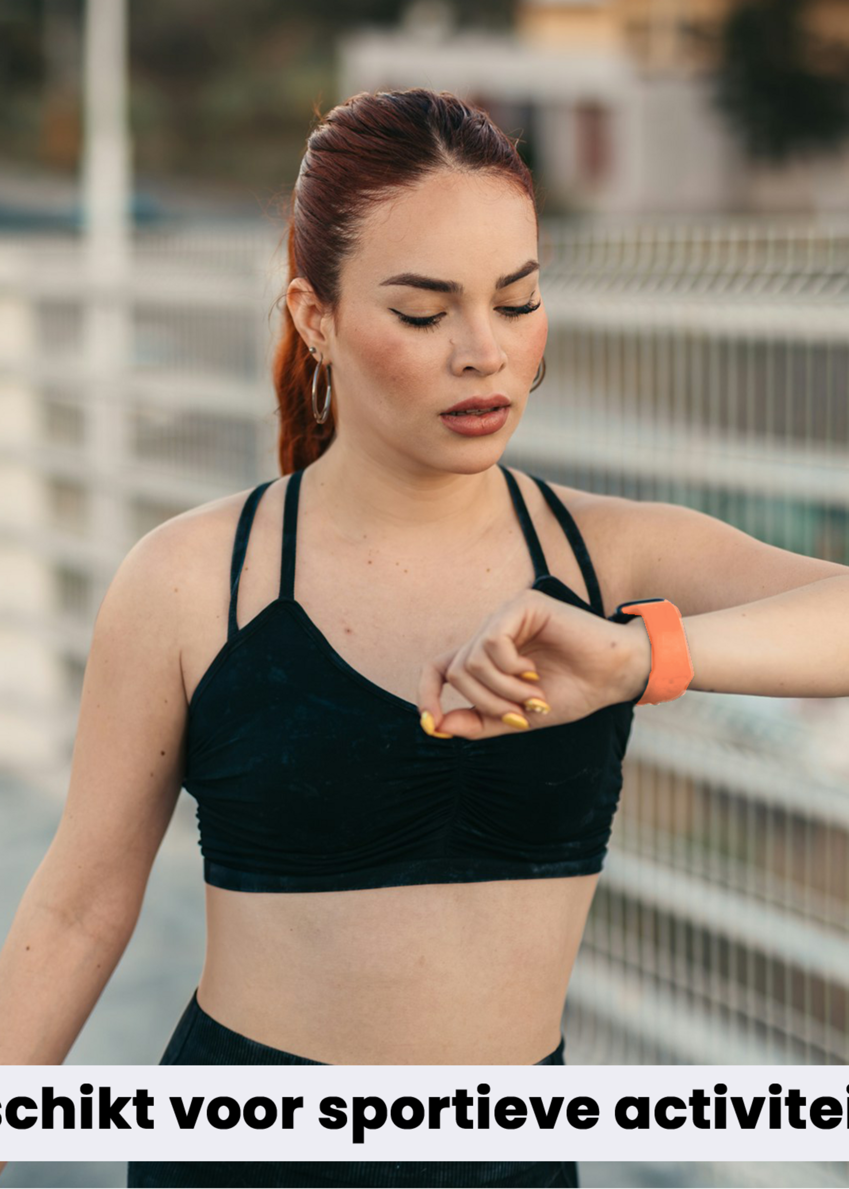 LUQ LUQ Apple Watch Bandje Siliconen Verstelbaar (49 mm) - Calendula