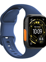 LUQ LUQ Apple Watch Bandje Siliconen Verstelbaar (49 mm) - Donkerblauw