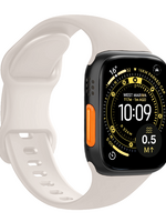 LUQ LUQ Apple Watch Bandje Siliconen Verstelbaar (49 mm) - Ivoor