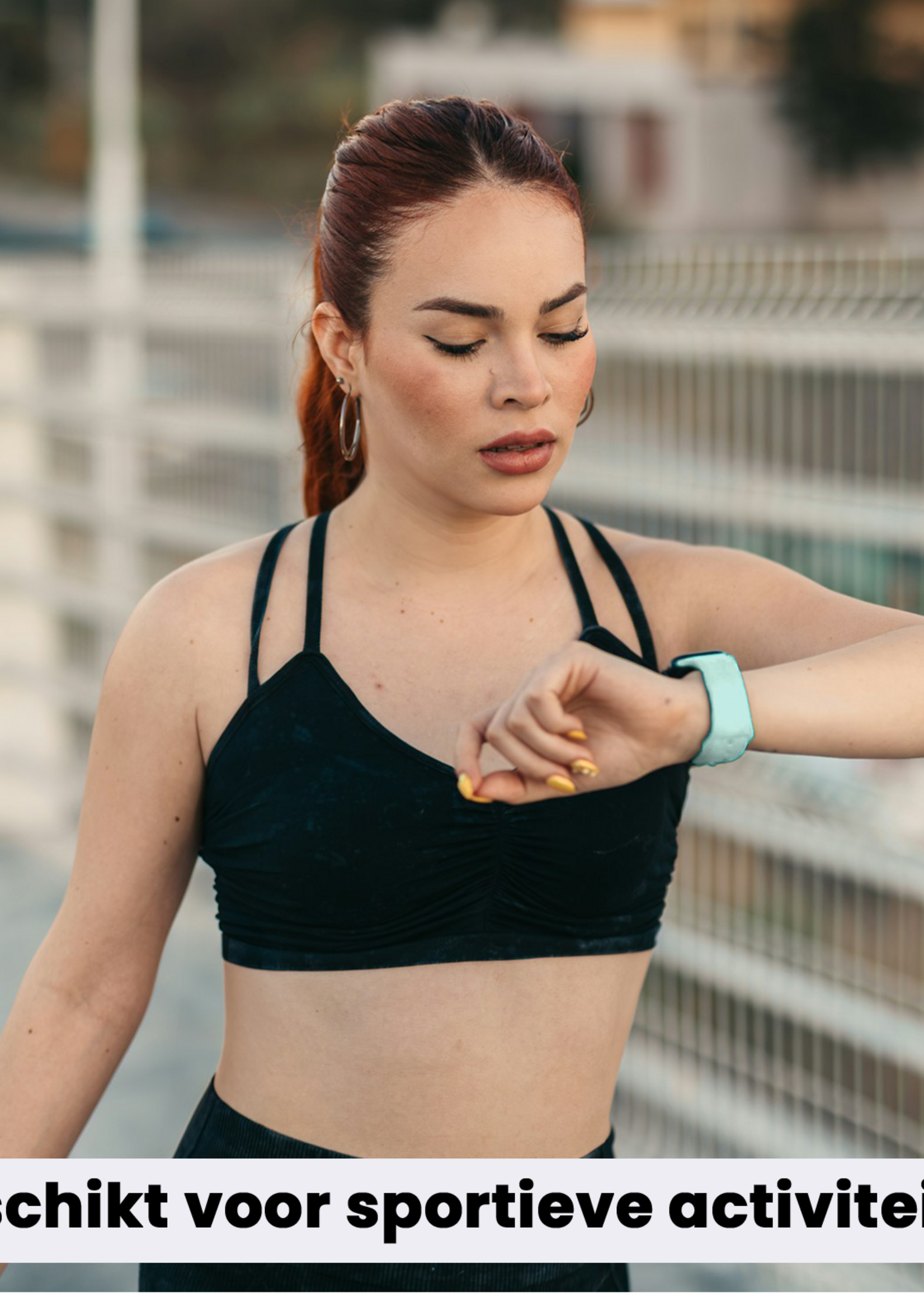 LUQ LUQ Apple Watch Bandje Siliconen Verstelbaar (49 mm) - Mint