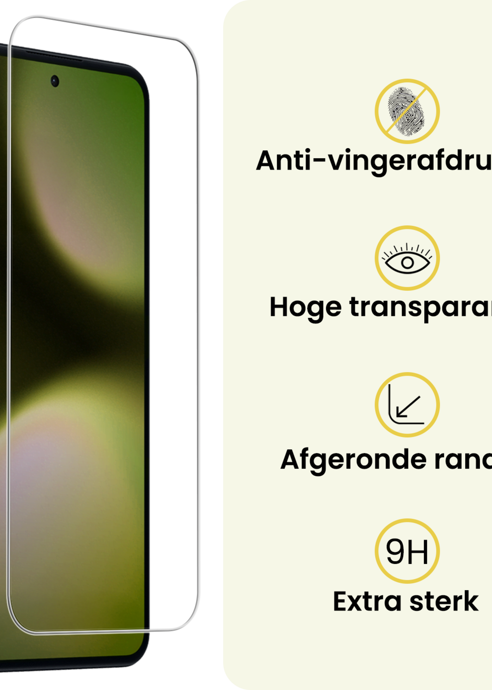 LUQ LUQ Nothing Phone (3a) Lite Screenprotector Glas  - 3 PACK