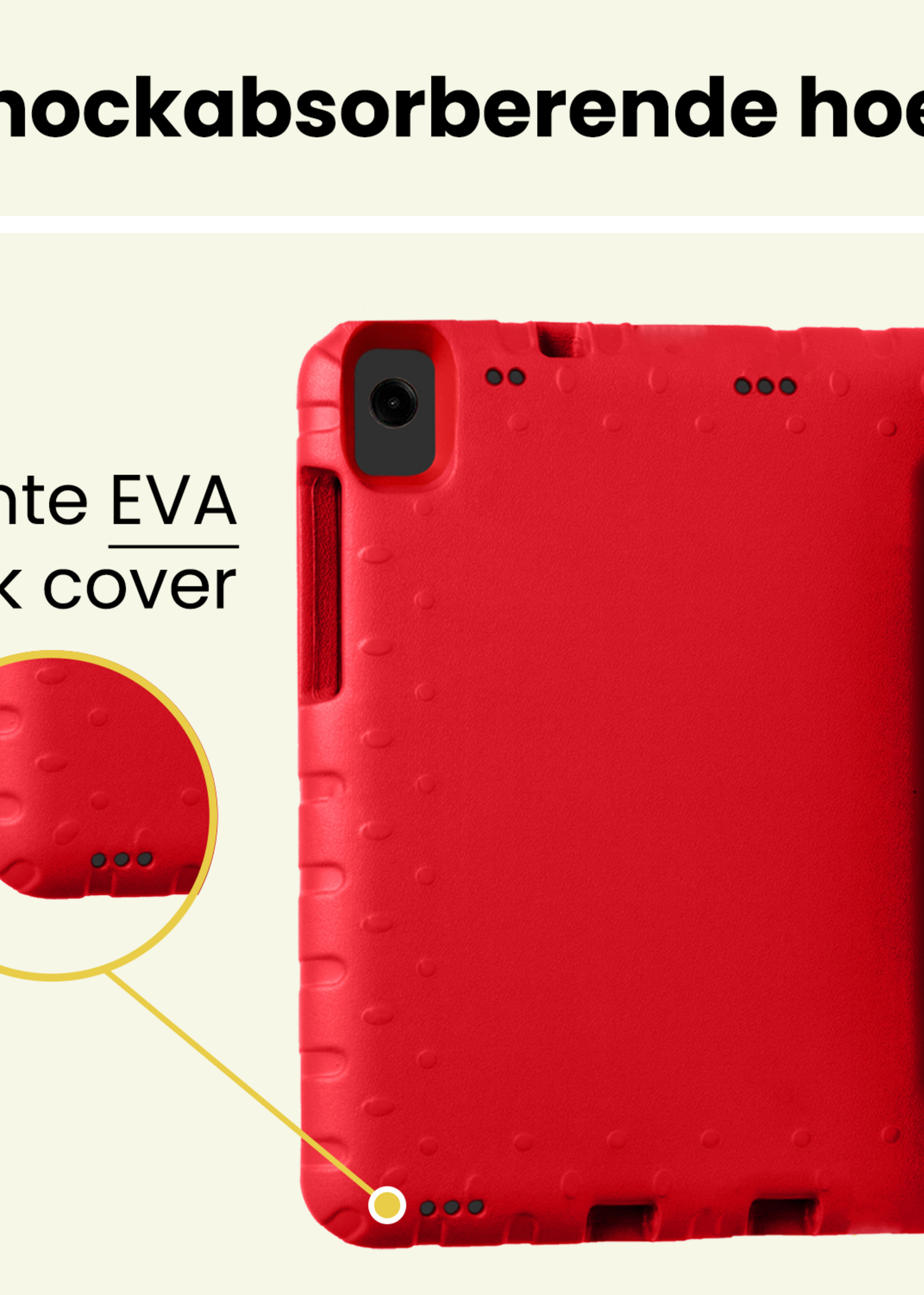 LUQ LUQ Samsung Galaxy Tab A11 Plus Kinderhoes - Rood