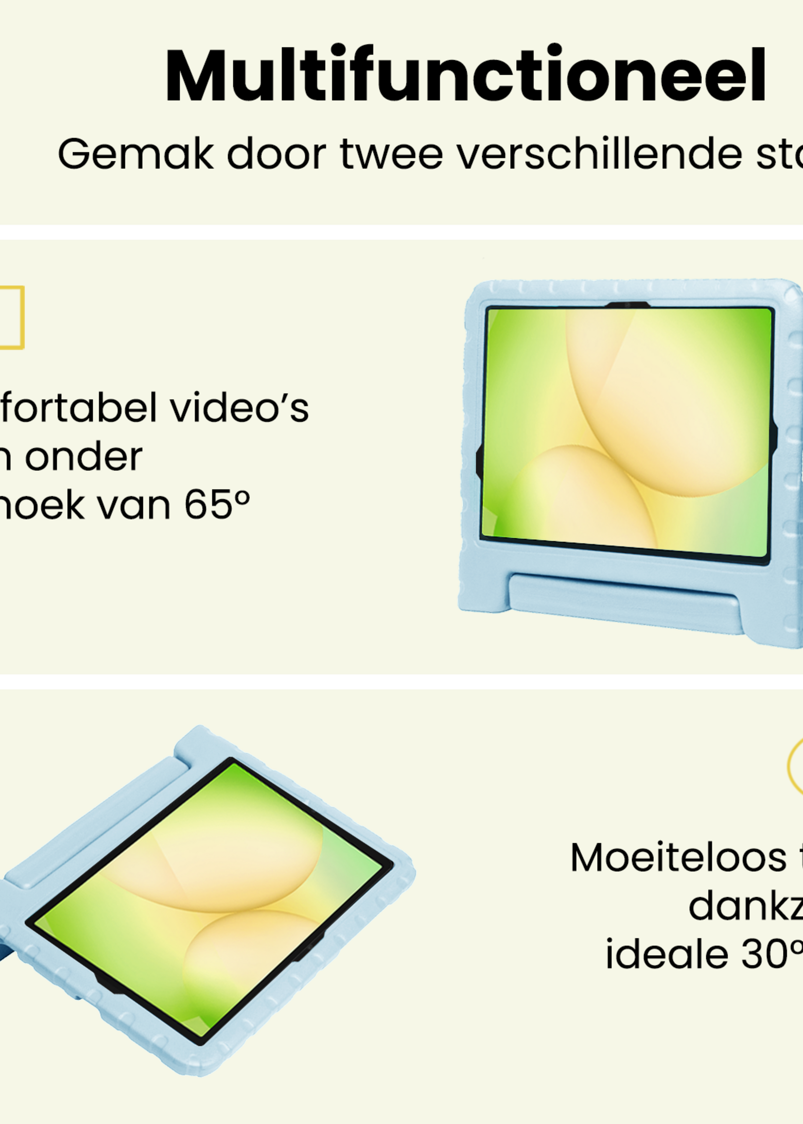 LUQ LUQ Samsung Galaxy Tab A11 Plus Kinderhoes - Sky