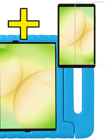 LUQ LUQ Samsung Galaxy Tab A11 Plus Kinderhoes Met Screenprotector - Blauw