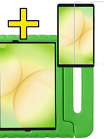 LUQ LUQ Samsung Galaxy Tab A11 Plus Kinderhoes Met Screenprotector - Groen