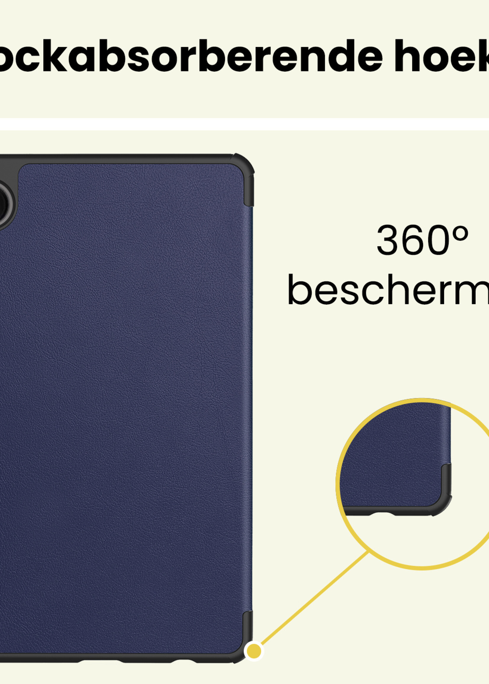 LUQ LUQ Samsung Galaxy Tab A11 Plus Hoes - Donkerblauw