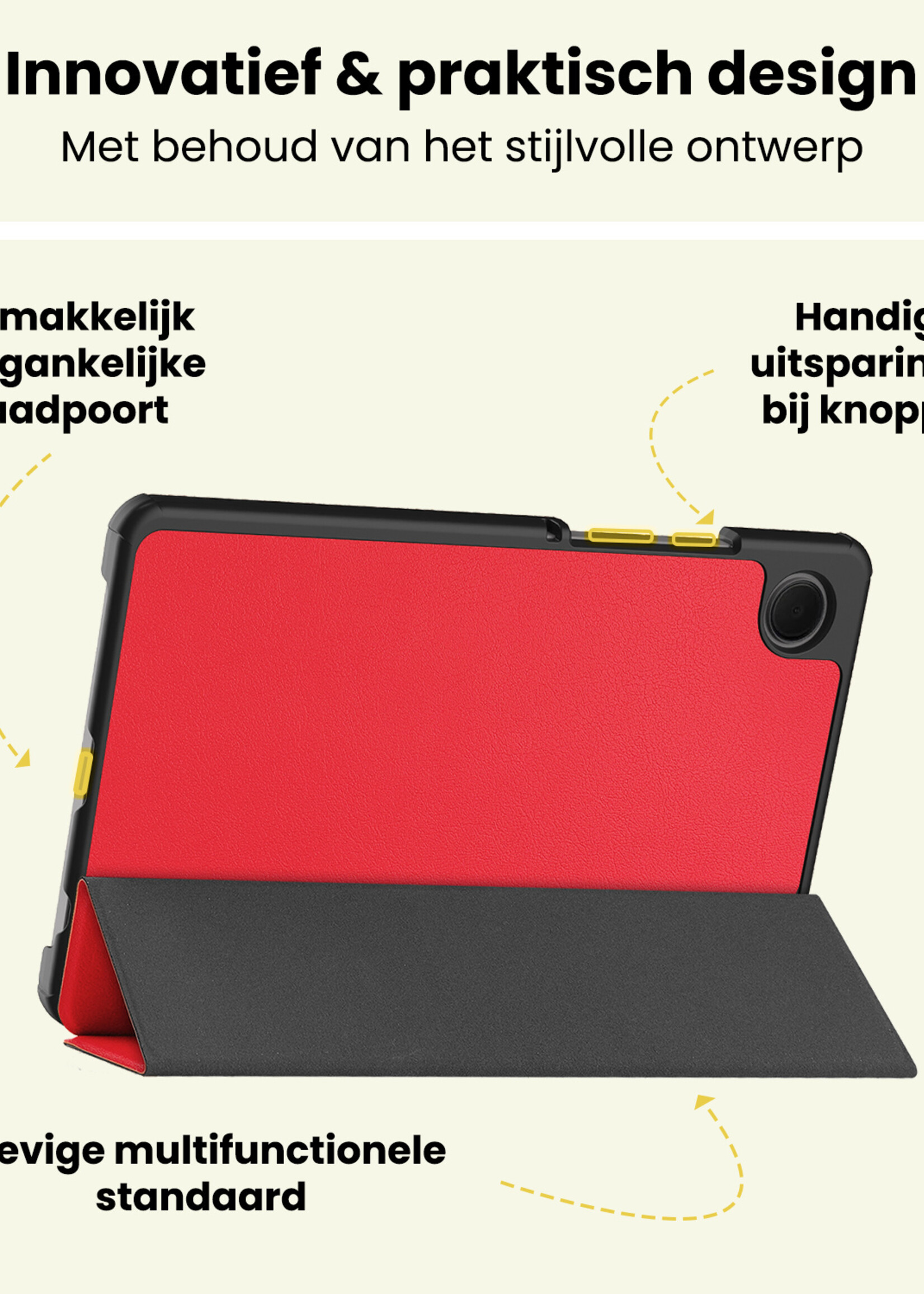 LUQ LUQ Samsung Galaxy Tab A11 Plus Hoes - Rood