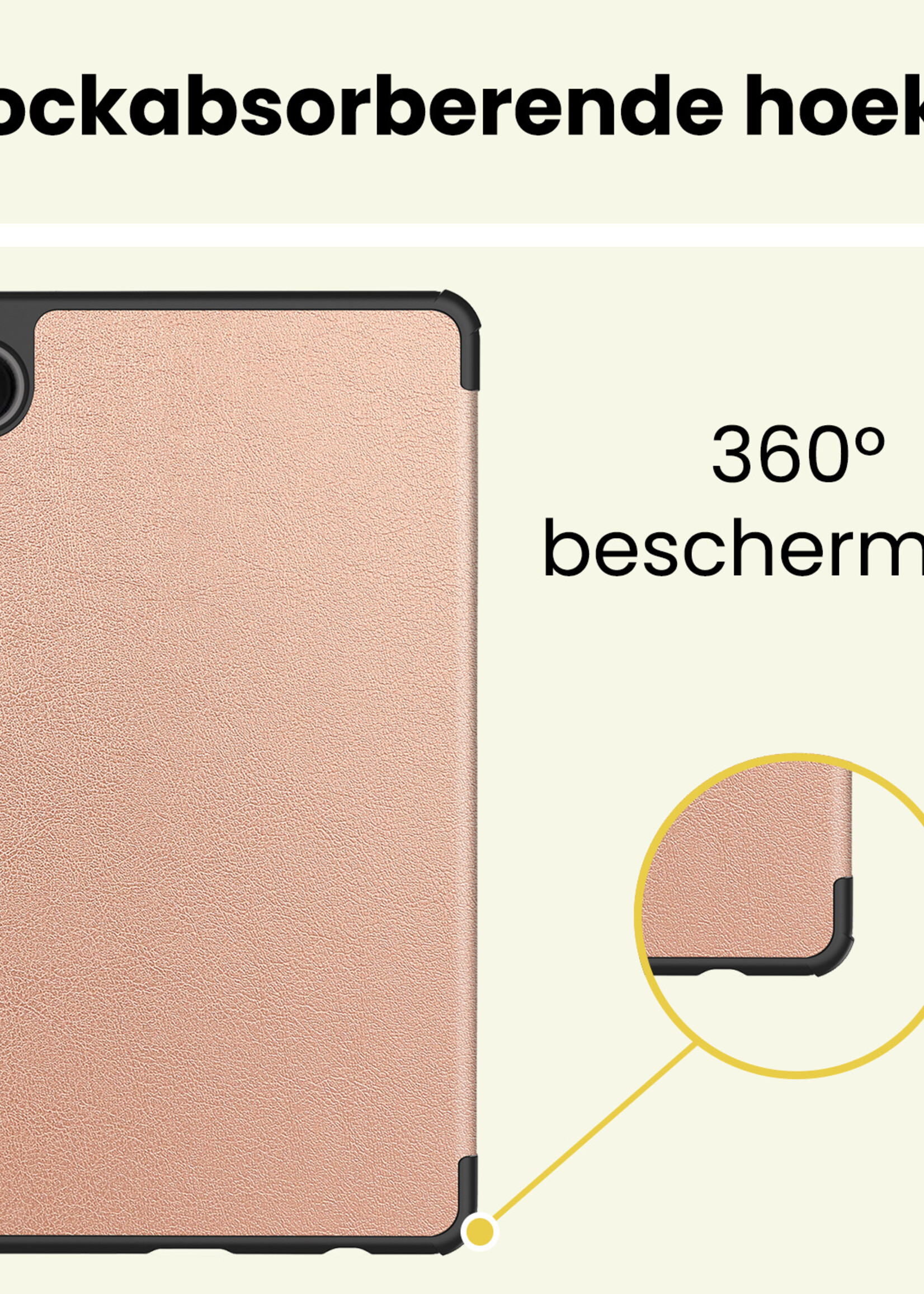 LUQ LUQ Samsung Galaxy Tab A11 Plus Hoes - Rose Goud