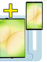 LUQ LUQ Samsung Galaxy Tab A11 Plus Kinderhoes Met Screenprotector - Sky