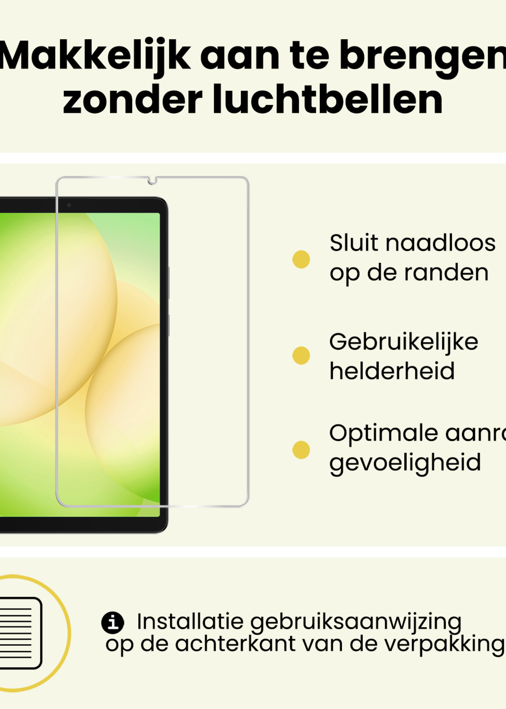 LUQ LUQ Samsung Galaxy Tab A11 Plus Kinderhoes Met Screenprotector - Zalm