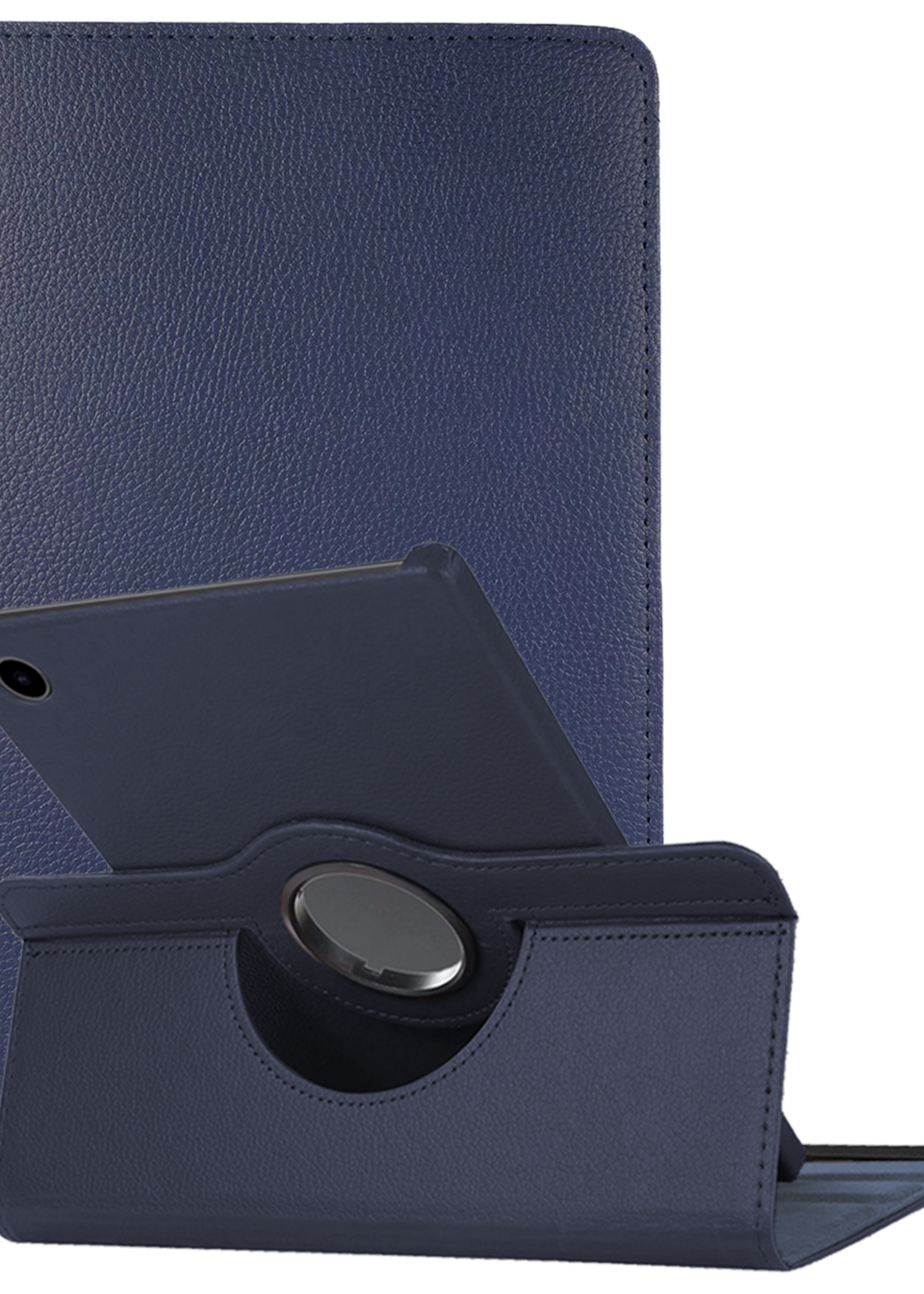 LUQ LUQ Samsung Galaxy Tab A11 Plus Hoes Draaibaar - Donkerblauw