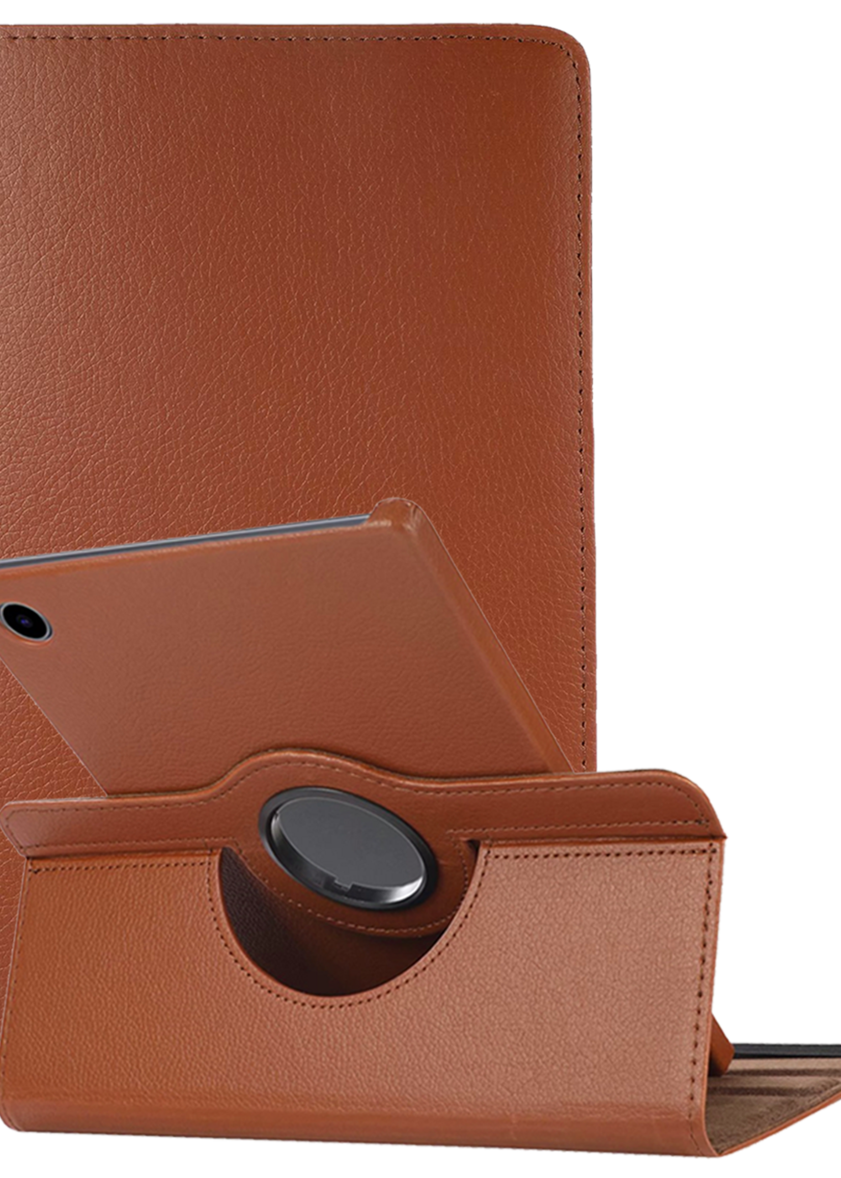 LUQ LUQ Samsung Galaxy Tab A11 Plus Hoes Draaibaar - Bruin