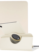 LUQ LUQ Samsung Galaxy Tab A11 Plus Hoes Draaibaar - Wit