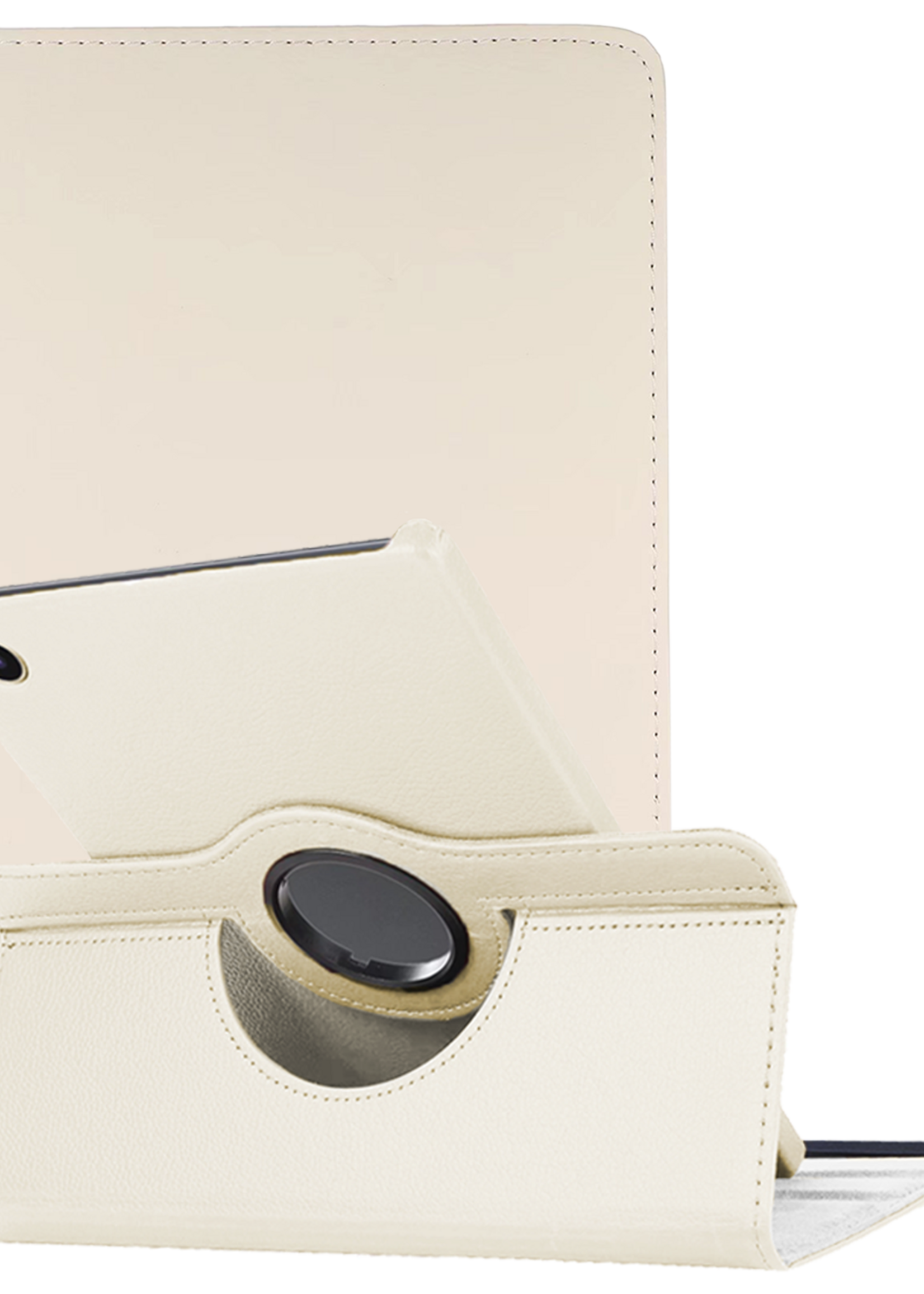 LUQ LUQ Samsung Galaxy Tab A11 Plus Hoes Draaibaar - Wit