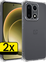 LUQ LUQ OnePlus 15 Hoesje Shockproof - Transparant - 2 PACK