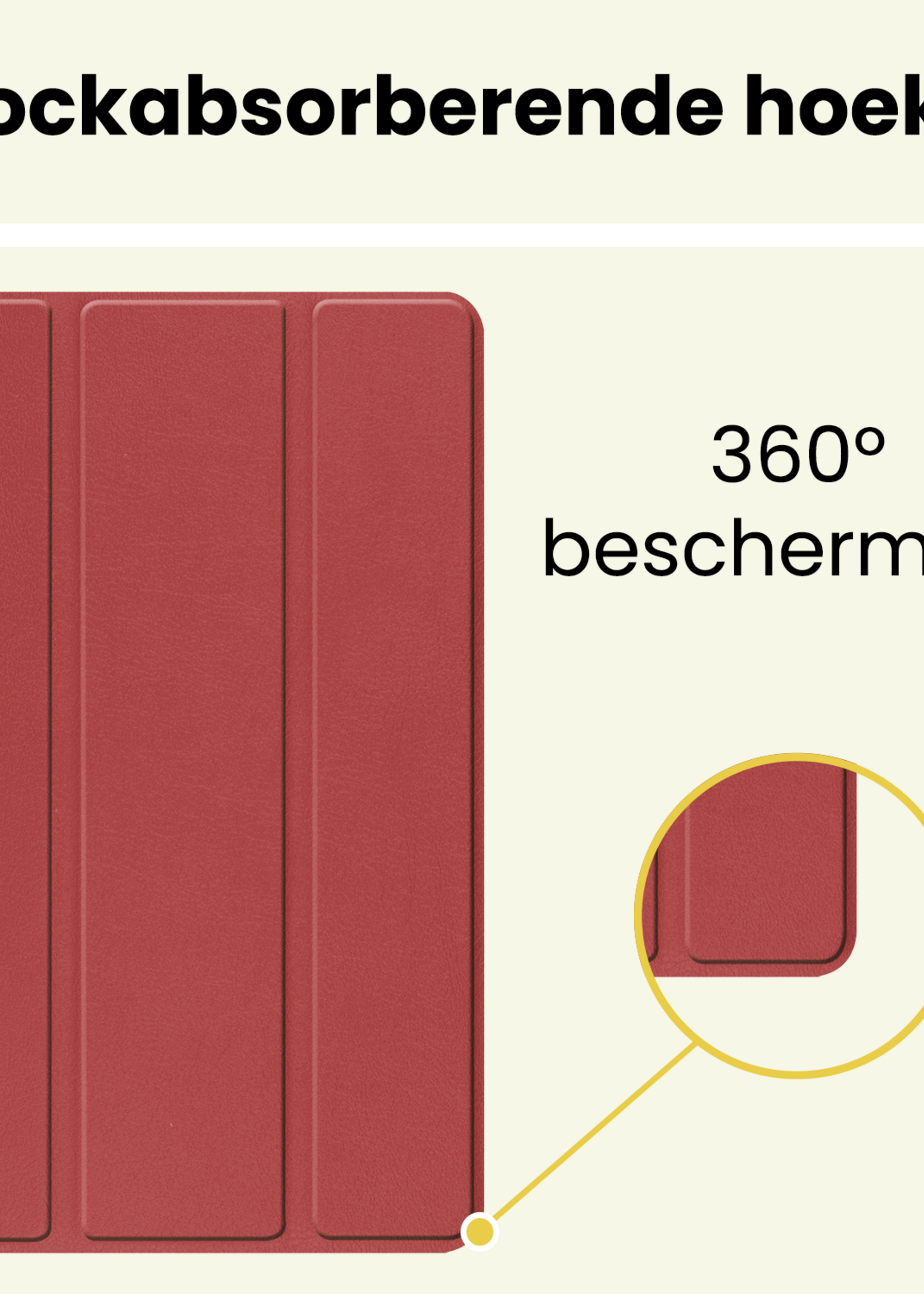 LUQ LUQ Samsung Galaxy Tab A11 Plus Hoes - Donkerrood