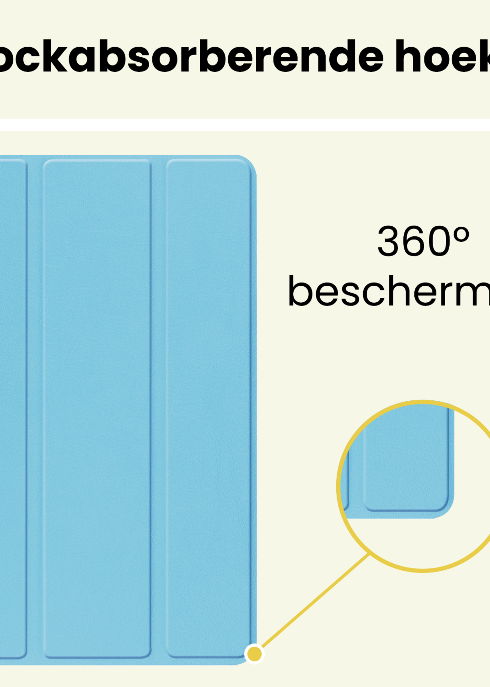 LUQ LUQ Samsung Galaxy Tab A11 Plus Hoes - Lichtblauw