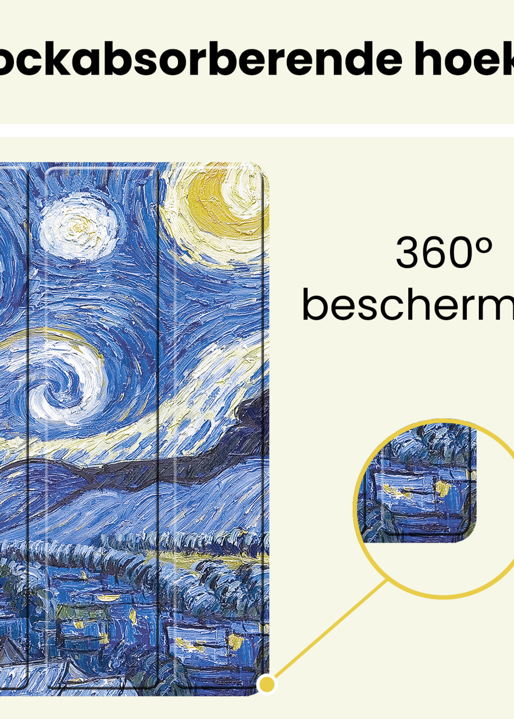 LUQ LUQ Samsung Galaxy Tab A11 Plus Hoes - Sterrenhemel