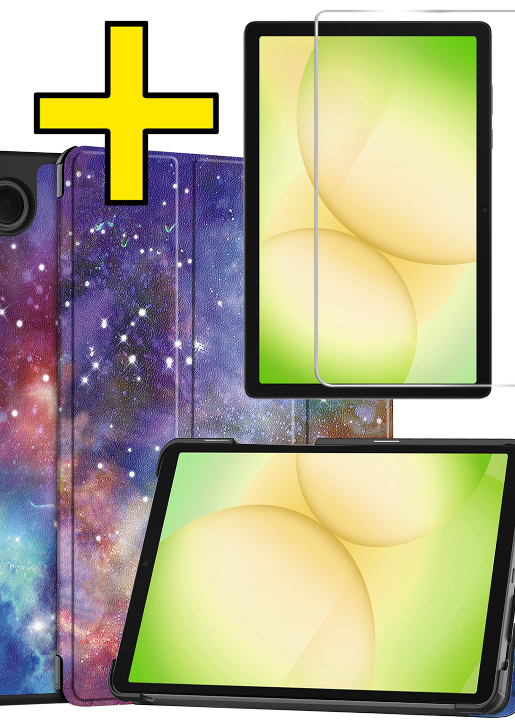 LUQ LUQ Samsung Galaxy Tab A11 Plus Hoes Met Screenprotector - Galaxy