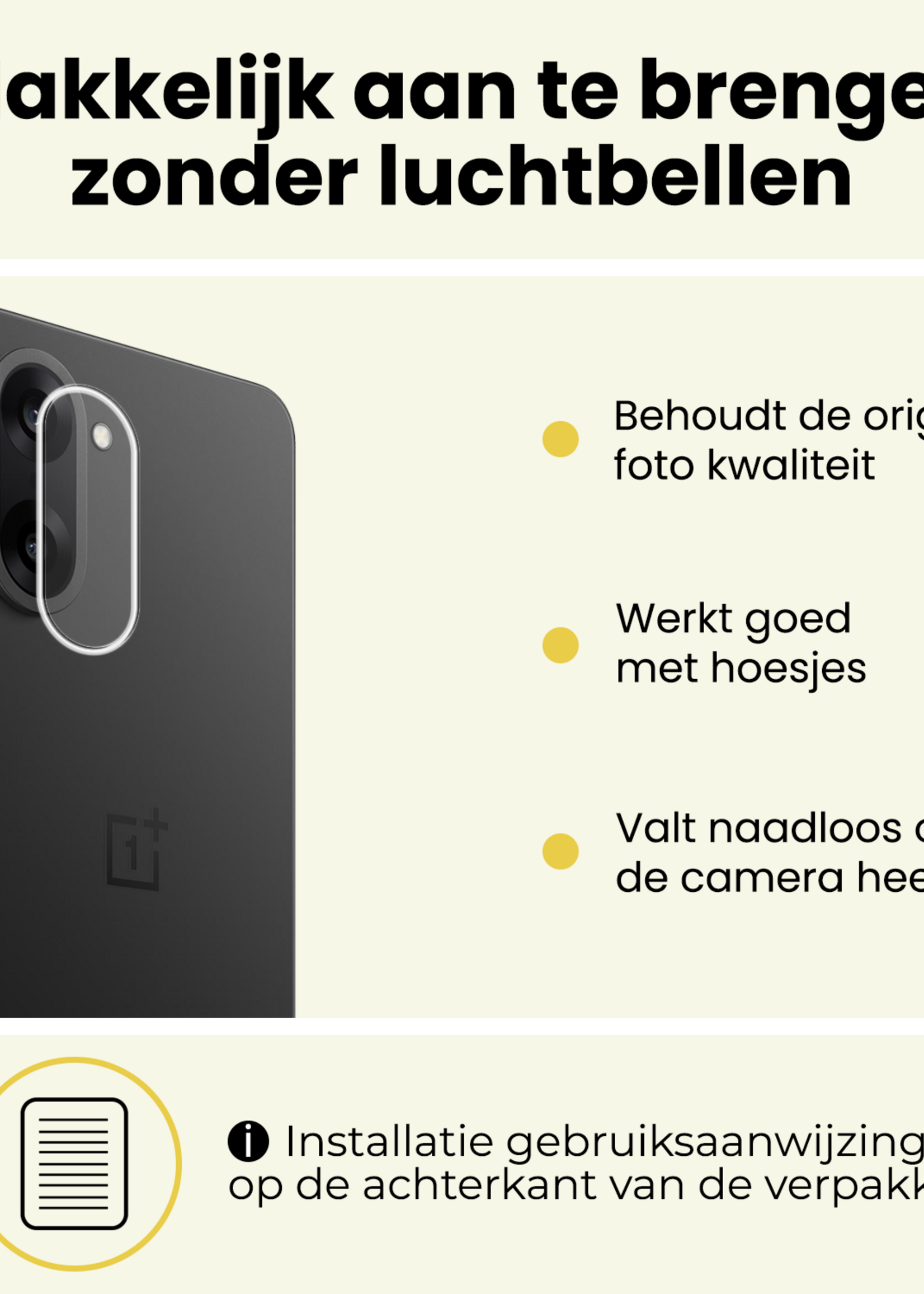 LUQ LUQ OnePlus Nord CE 5 Camera Screenprotector