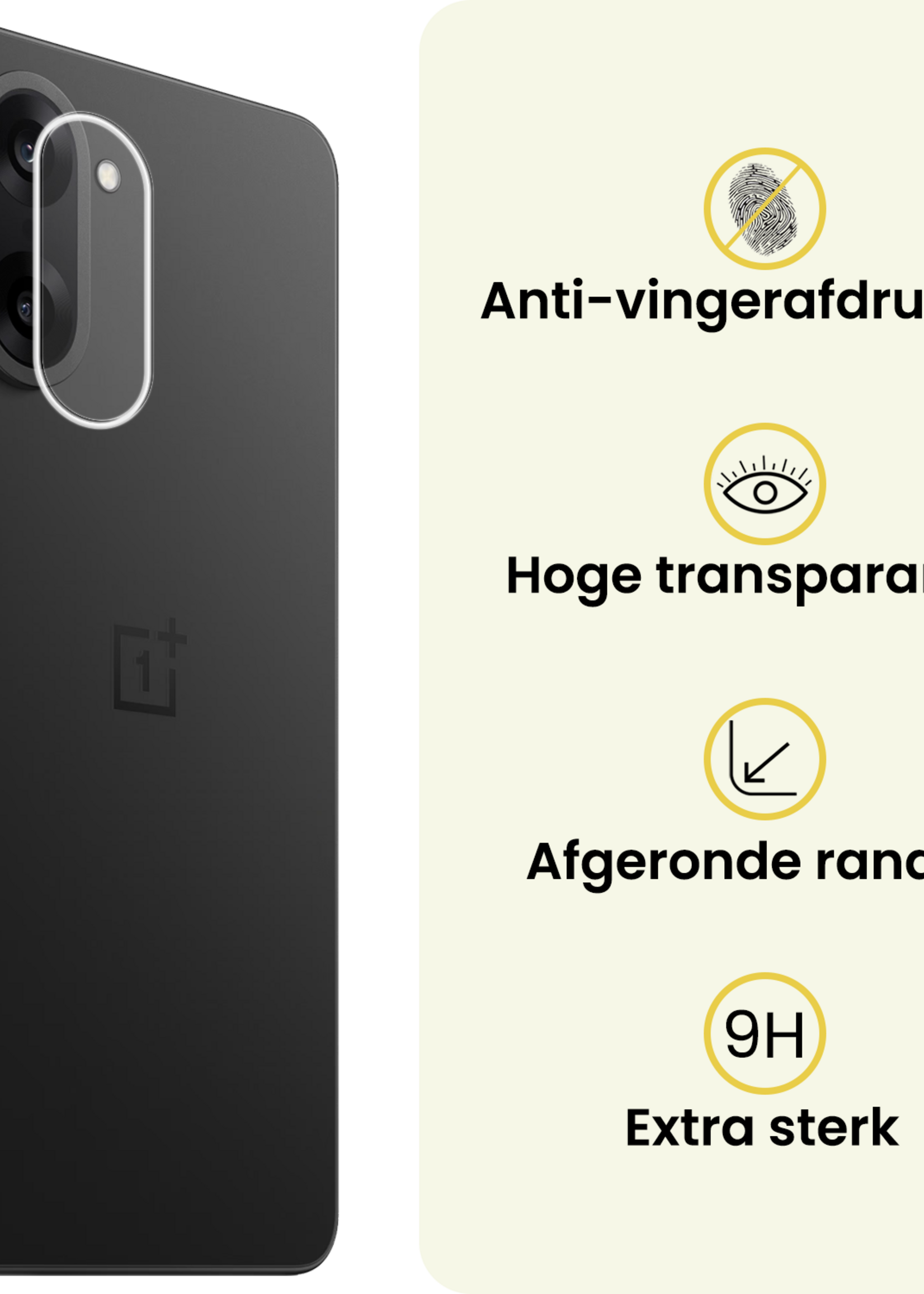 LUQ LUQ OnePlus Nord CE 5 Camera Screenprotector - 2 PACK