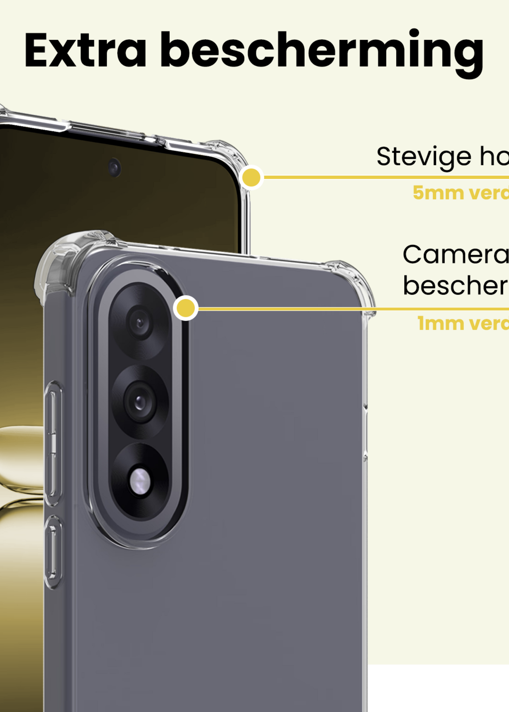 LUQ LUQ OnePlus Nord 5 Hoesje Shockproof - Transparant