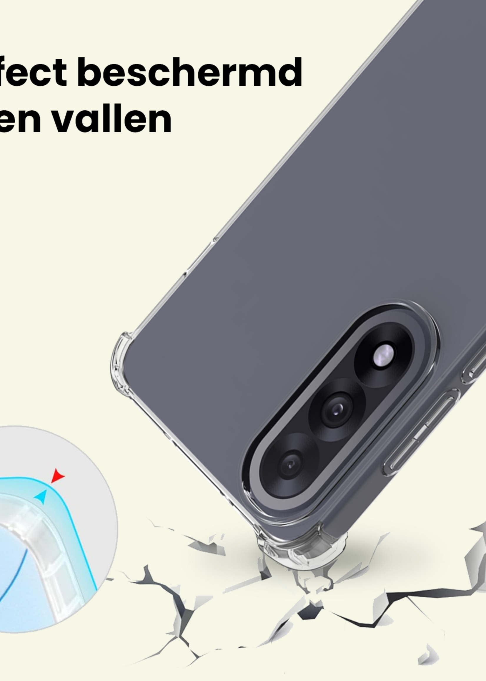 LUQ LUQ OnePlus Nord 5 Hoesje Shockproof - Transparant