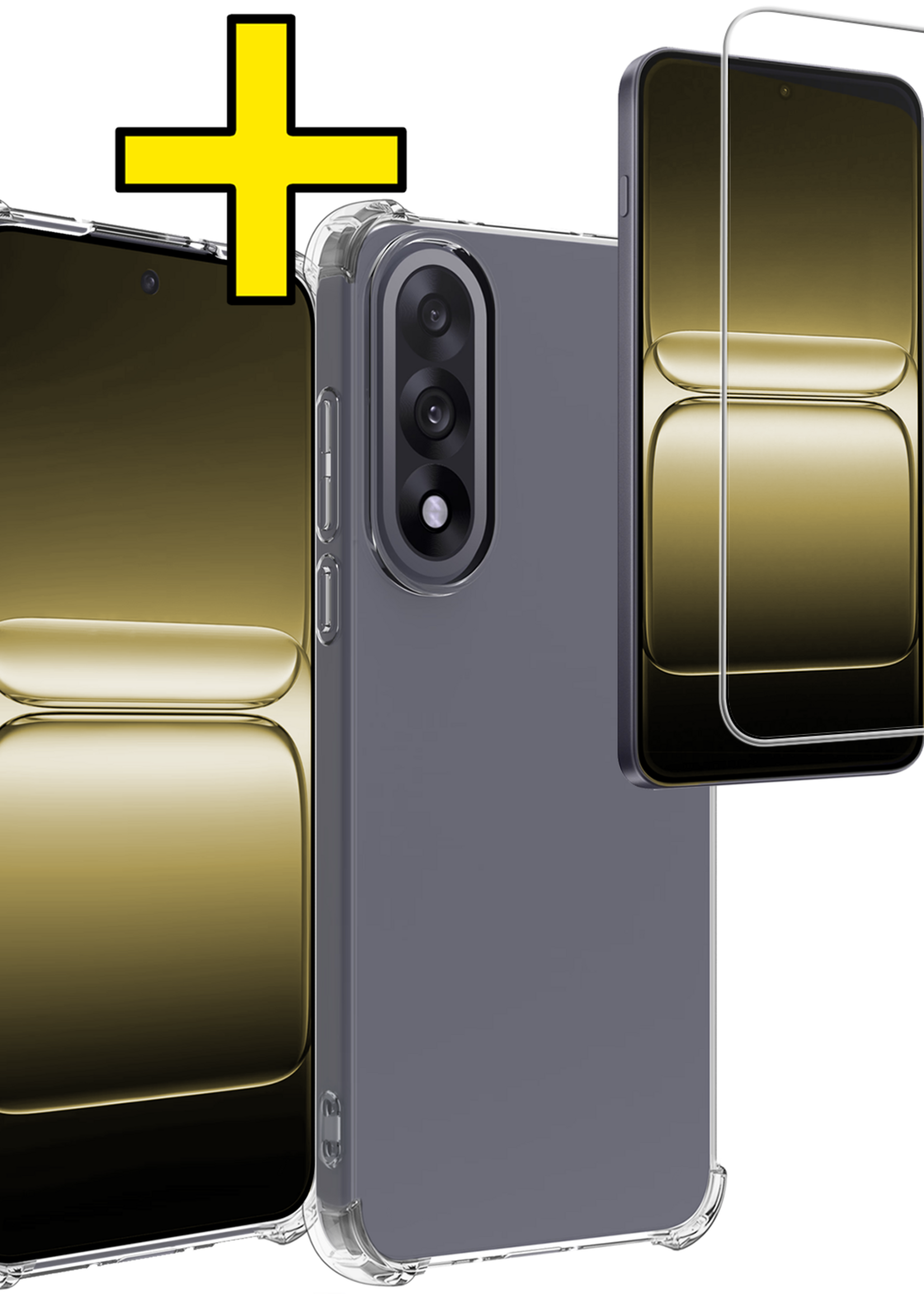 LUQ LUQ OnePlus Nord 5 Hoesje Shockproof Met Screenprotector