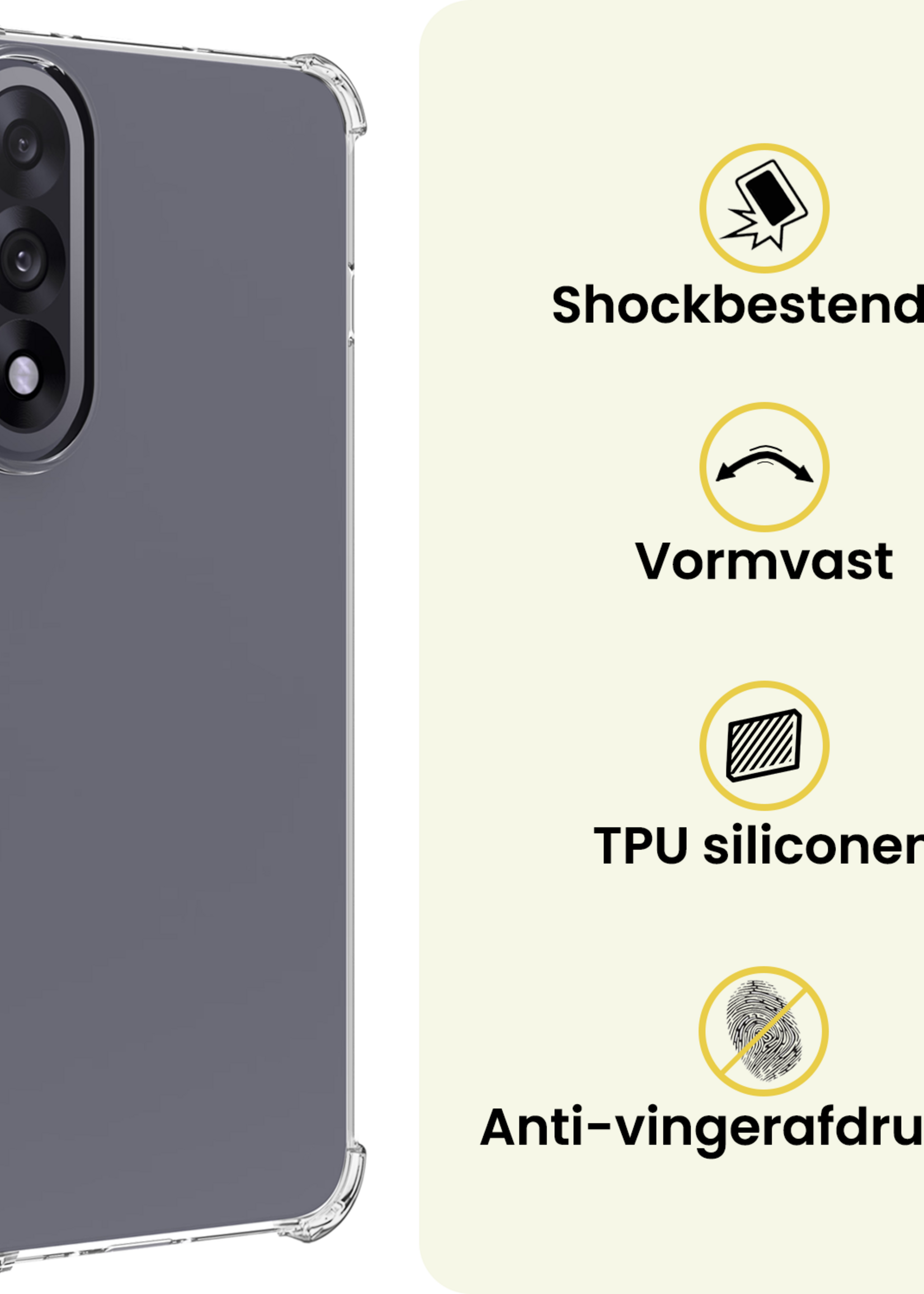 LUQ LUQ OnePlus Nord 5 Hoesje Shockproof Met Screenprotector