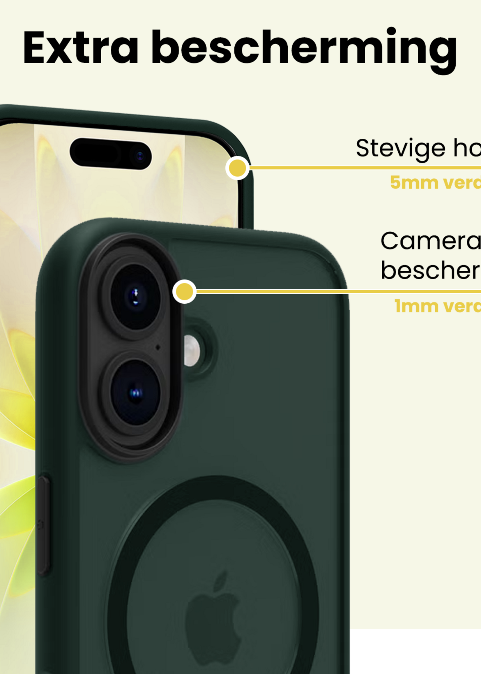 LUQ LUQ iPhone 17 Magsafe Hoesje - Donkergroen