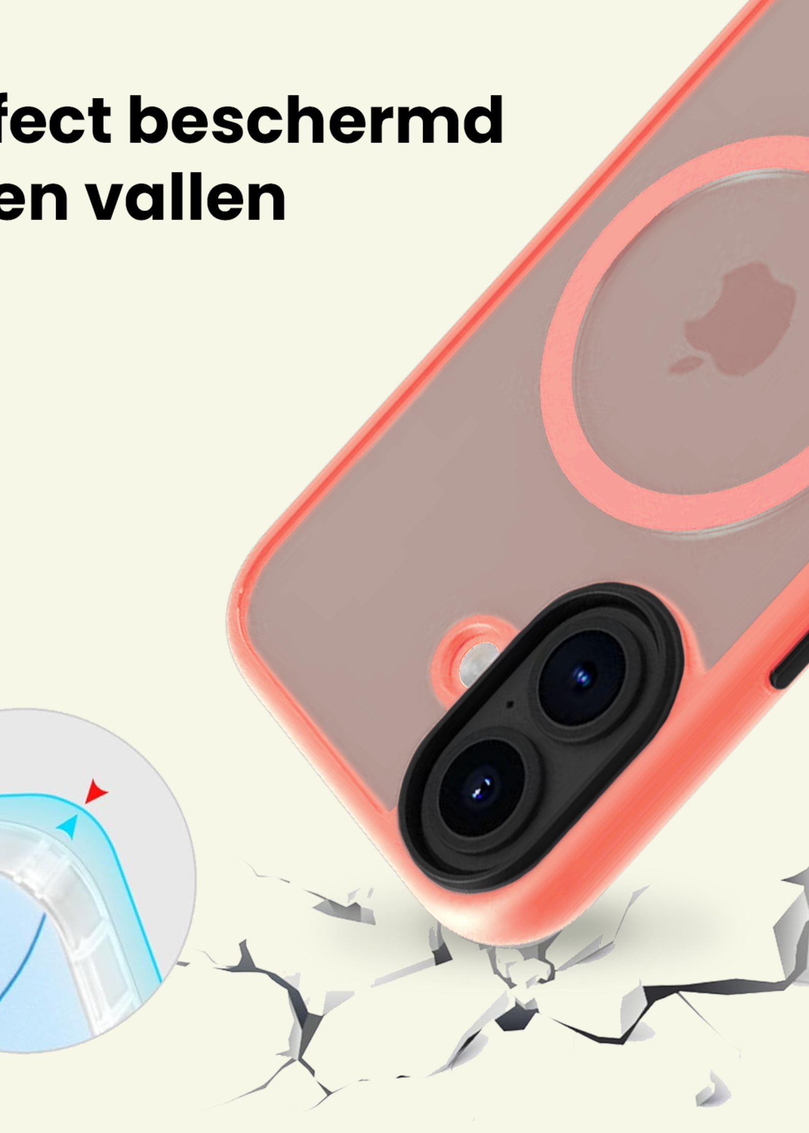 LUQ LUQ iPhone 17 Magsafe Hoesje - Perzik