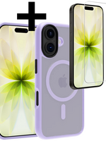 LUQ LUQ iPhone 17 Magsafe Hoesje Lila Met Screenprotector