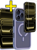 LUQ LUQ iPhone 17 Pro Magsafe Hoesje Lila Met Screenprotector