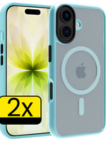LUQ LUQ iPhone 17 Magsafe Hoesje - Lichtblauw - 2 PACK