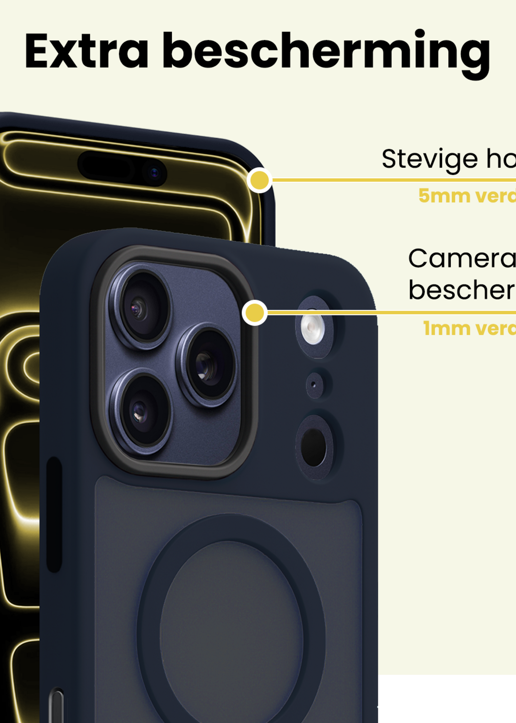 LUQ LUQ iPhone 17 Pro Max Magsafe Hoesje - Donkerblauw