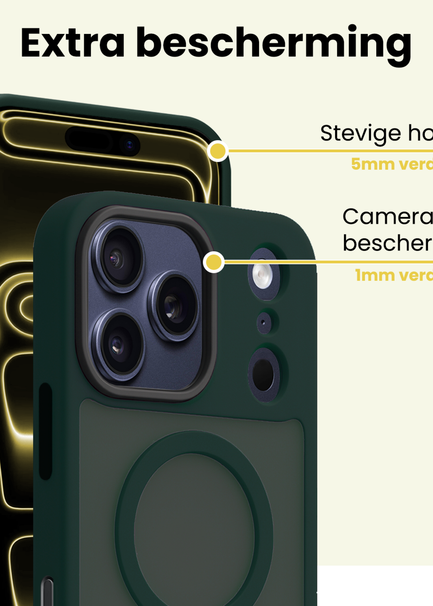 LUQ LUQ iPhone 17 Pro Max Magsafe Hoesje - Donkergroen