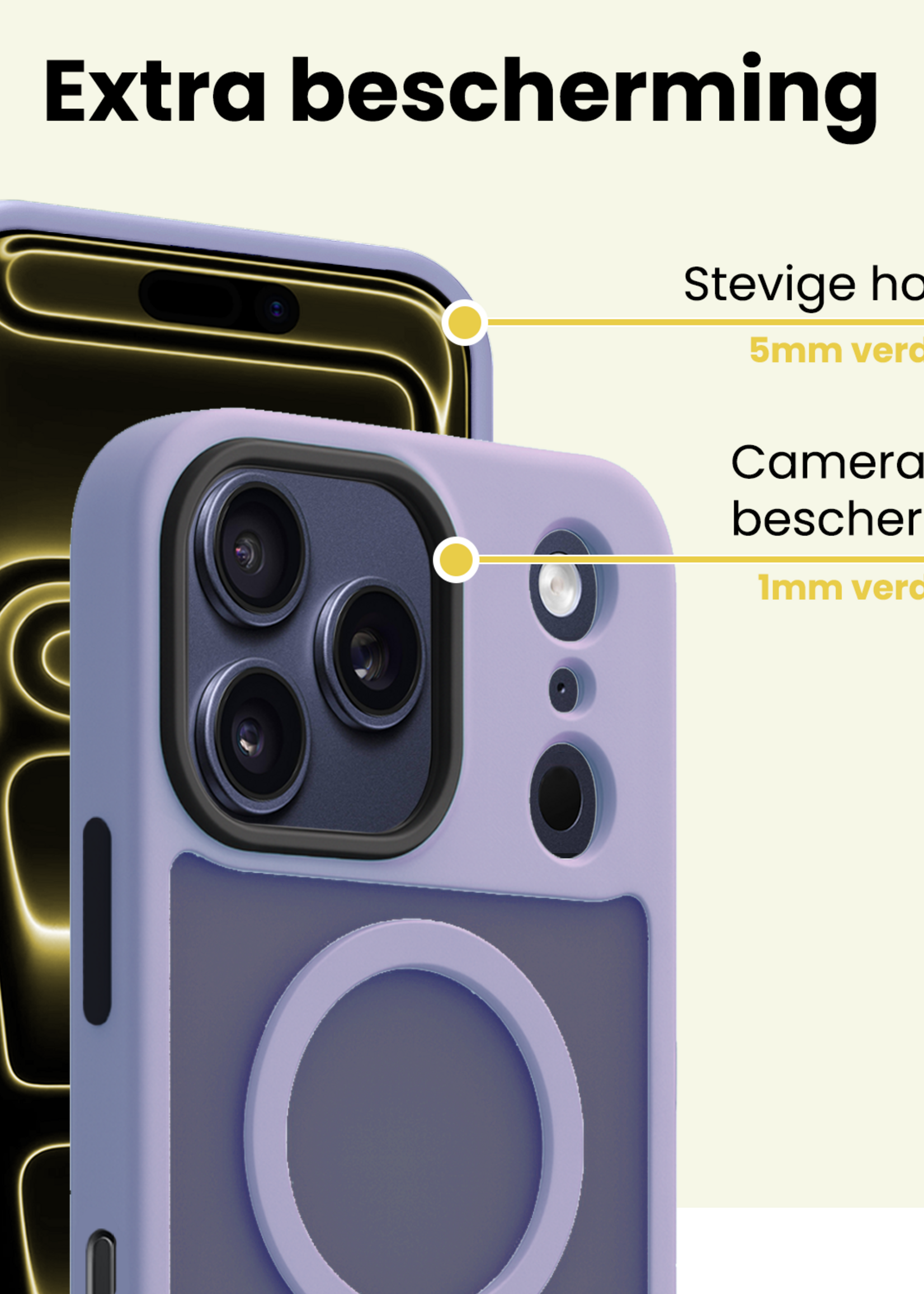 LUQ LUQ iPhone 17 Pro Max Magsafe Hoesje - Lila