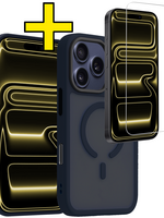 LUQ LUQ iPhone 17 Pro Max Magsafe Hoesje Donkerblauw Met Screenprotector