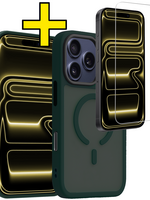 LUQ LUQ iPhone 17 Pro Max Magsafe Hoesje Donkergroen Met Screenprotector