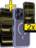 LUQ LUQ iPhone 17 Pro Max Magsafe Hoesje Lila Met 2x Screenprotector