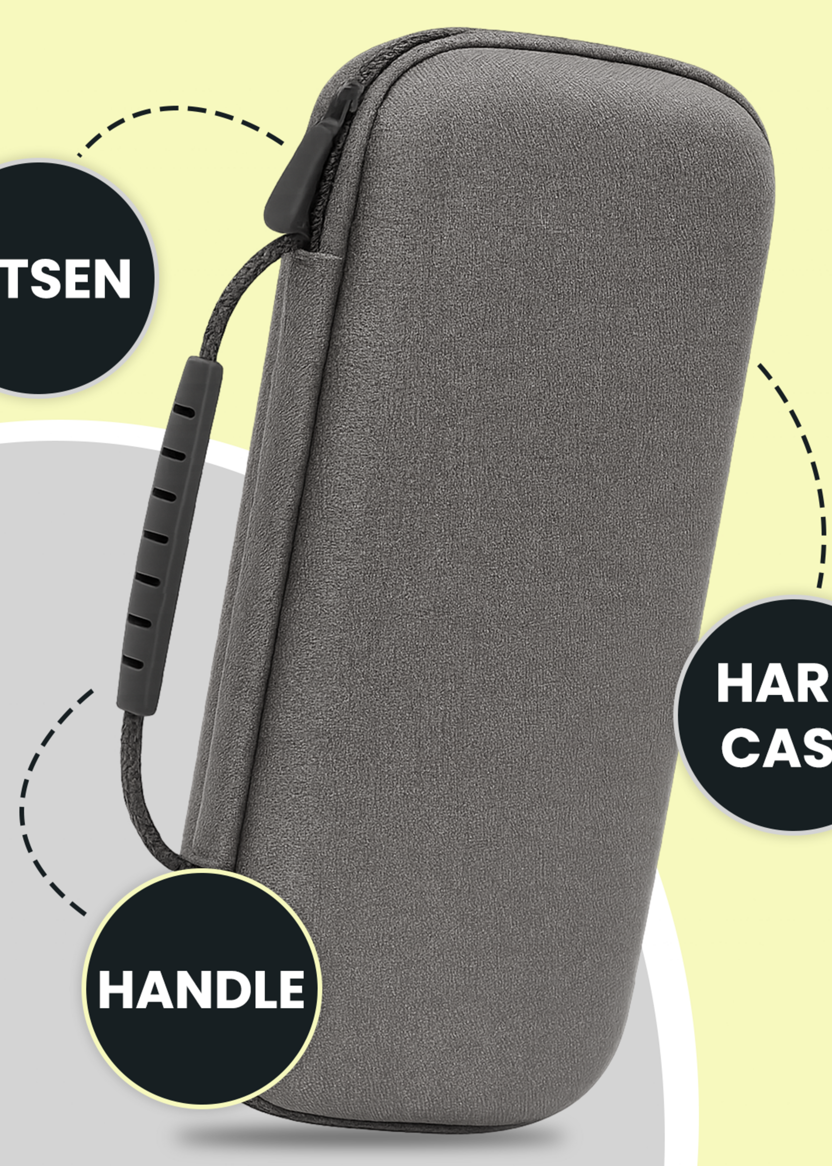 LUQ LUQ Hoesje Handvat Sony PlayStation Portal Remote Player - Grijs