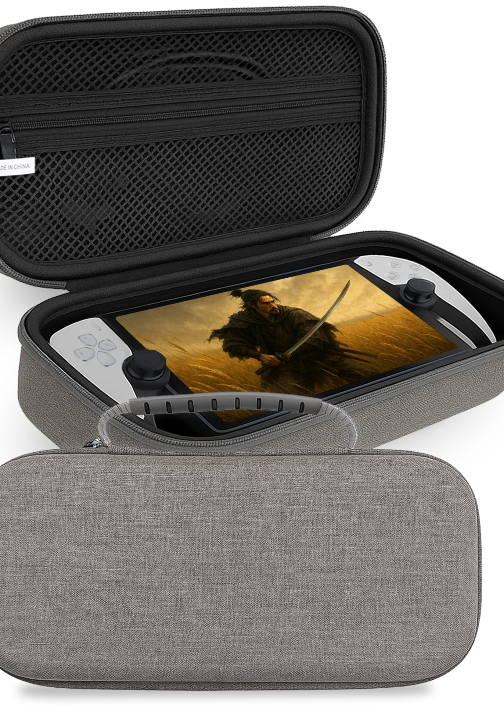 LUQ LUQ Hoesje Handvat Sony PlayStation Portal Remote Player - Grijs