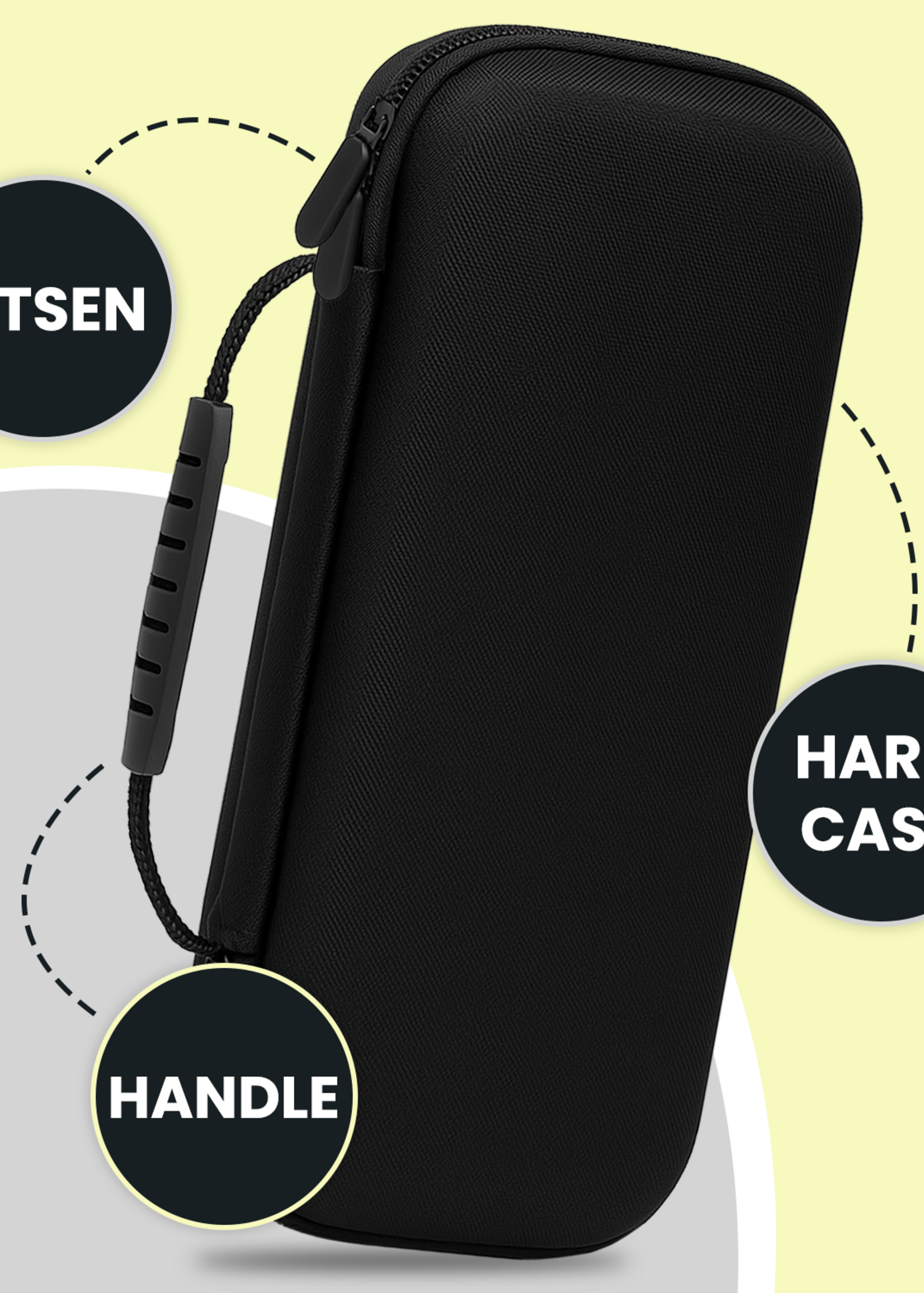 LUQ LUQ Hoesje Handvat Sony PlayStation Portal Remote Player - Zwart