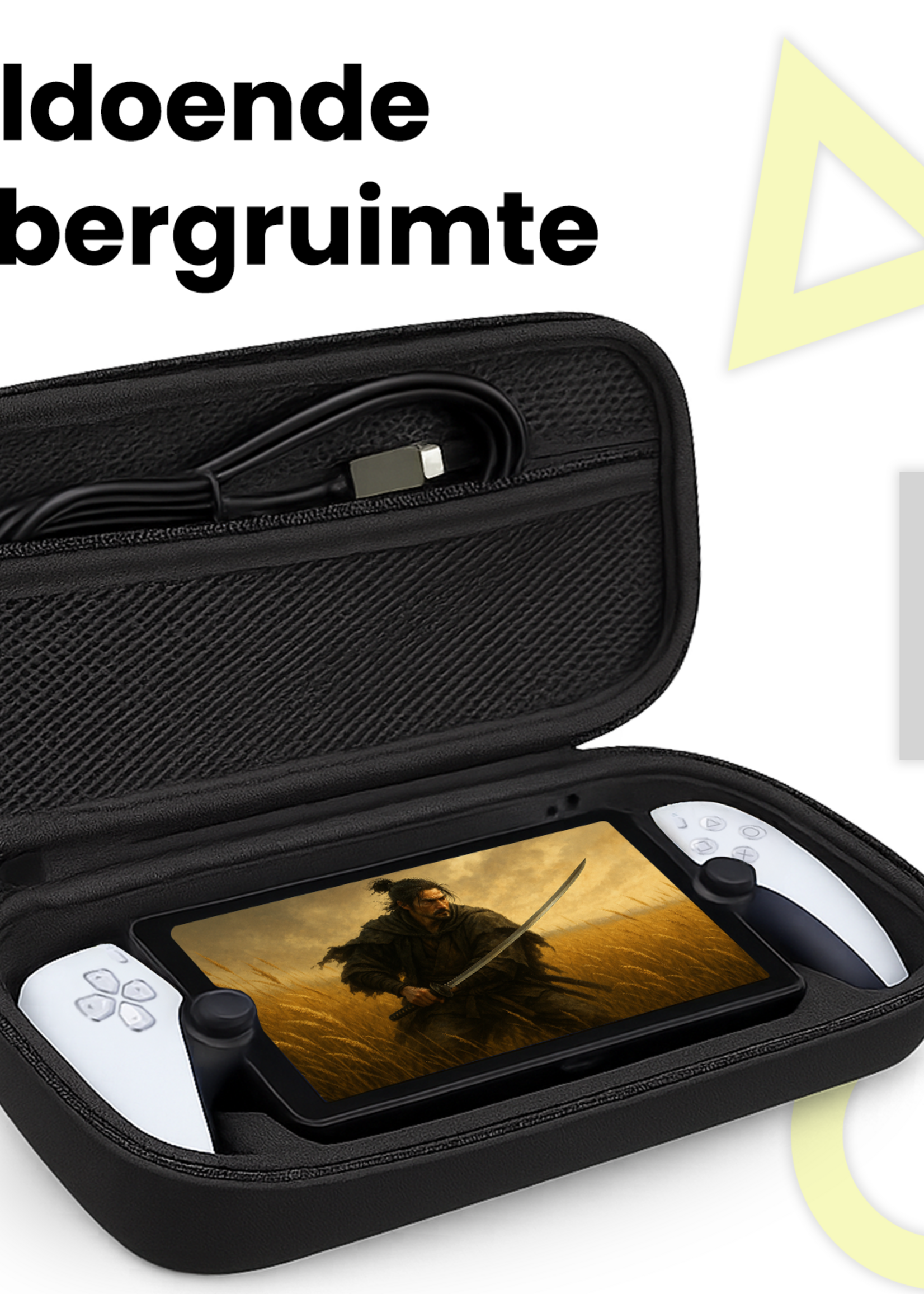 LUQ LUQ Hoesje Handvat Sony PlayStation Portal Remote Player - Zwart